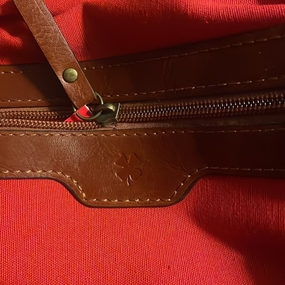 Lucky brand Tote with brown leather straps - Picture 7 of 7
